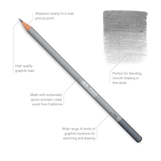 6 Packs: 12 ct. (72 total) Winsor & Newton™ Studio Collection™ Graphite Pencil Set